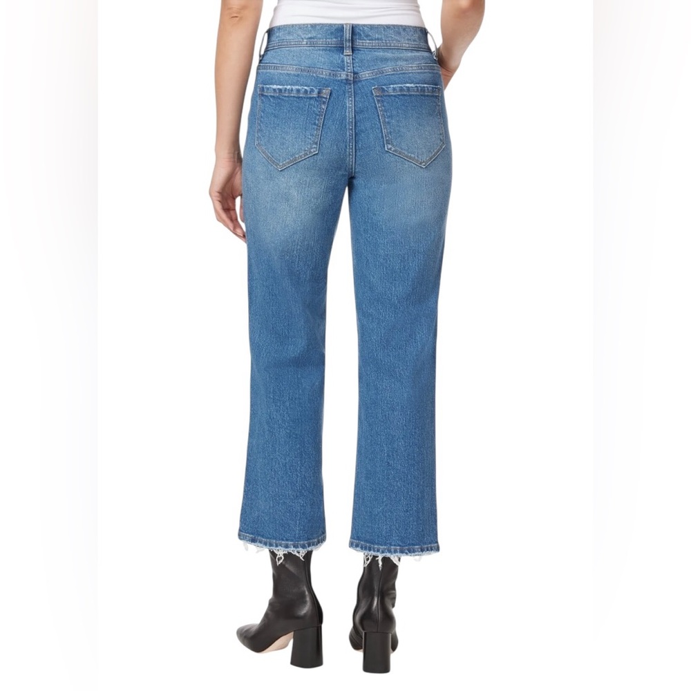 KENSIE Mila Relaxed Straight Leg Blue Jeans Size 14/32 Stretchy - Picture 3 of 14